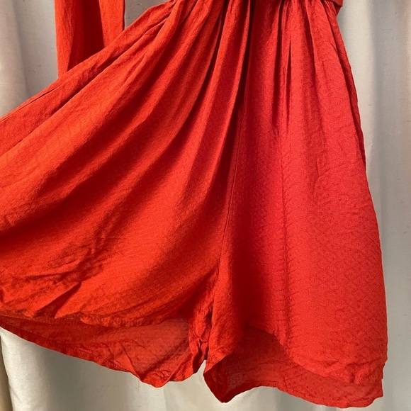Urban Outfitters Terracotta Rust Orange Long Sleeve Romper NWT - Picture 6 of 14